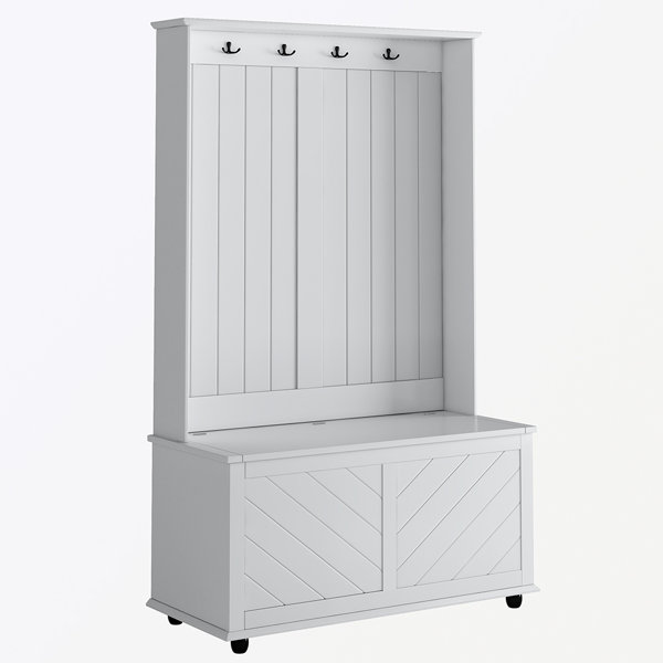 Wildon Home® Hallett Hall Tree 40.01'' Wide with Bench Wayfair